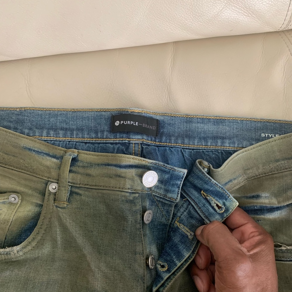 Purple jeans